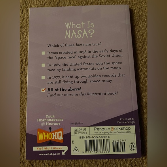 New! Lot of 3 Who Was / What Is Books - Babe Ruth, Michael Jordan, NASA - Picture 7 of 7